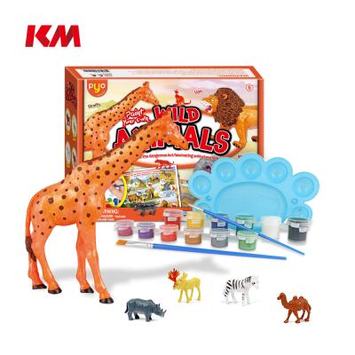 China Children's Learing Toys Preschool Educational Toys Smart Drawing White 3d Dinosaur and Wild Animals Model Kids Educational Toys and Games for sale