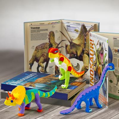 China Educational DIY Toy Set makers supply dinosaur diy toys color clay toy play set for sale