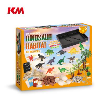 China Learing Children Toys OEM DIY Kids Educational Toy Build Your Own Dinosaur Backyard Habitat Children Education Other Toys For for sale