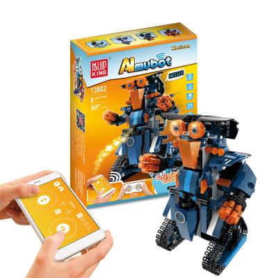 China Toy Mold King 13002 STEM electronic robot toys DIY building block remote control robot set for kids gift 349pcs for sale