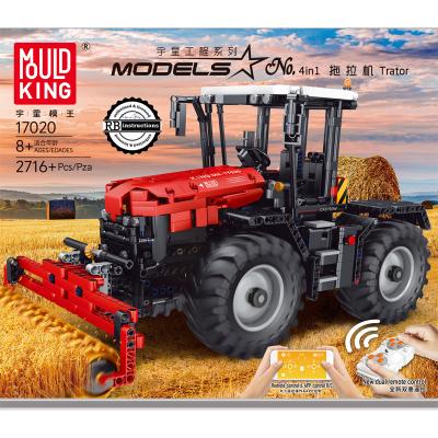 China Toy Mold King 17020 Electronic Tractor Assembled Building Blocks RC Farm Trator Farm Toys Diy Self Assemble Toy For Kids for sale