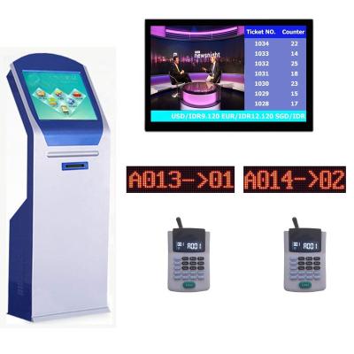 China Widely In Bank / Bank Hospital Other Service Equipment Customer Number Cash Dispenser Queue Management Waiting Token Display System for sale