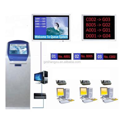 China Queue Management System Ticket Dispenser Number Mark Display Bank/Hospital Cable Queuing Machine SX-QMS288 for sale