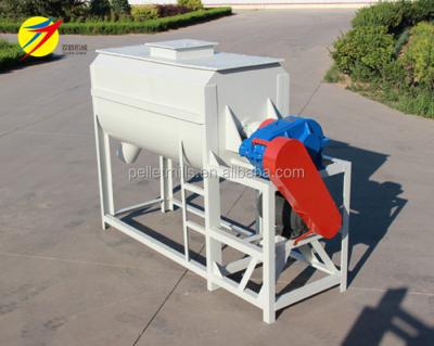 China Single Feed Processing Industry Ribbon Animal Feed Mixer Machine For Heater Cylinder for sale