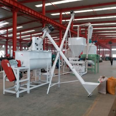 China Compact structure and high capacity 2-3t/h animal poultry feed pellet production line, chicken pigeon feed processing machine factory for sale