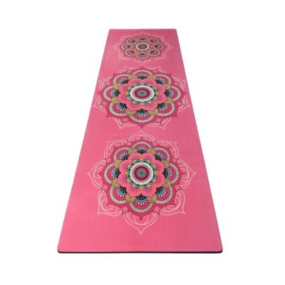 China Customize/Wholesale Customized Full Color Amazon Natural Rubber Yoga Mat OEM/ODM, Suede Yoga Mat Machine Washable for sale