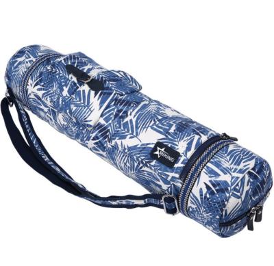 China Personalize / Customized Carrying Yoga Mat Bag Eco-Friendly Cotton Canvas Package Yoga Bag for sale