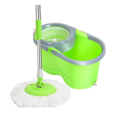 China Sustainable Commercial Industrial Swing Centrifuge Rotating Cleaning Handel Home And Floor 360 Degree Rotation Dual Mop Bucket Set for sale