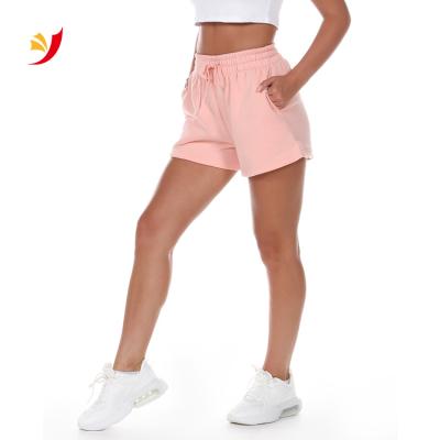 China Breathable Fashion Women Classic Shorts High Waist Fleece Jogger Shorts With Pockets For Women for sale