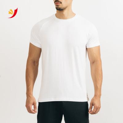 China Cotton Spandex Trending Mens Logo Cotton Spandex Design Breathable Crew Neck Short Sleeve Compression Raglan Shirts For Men for sale