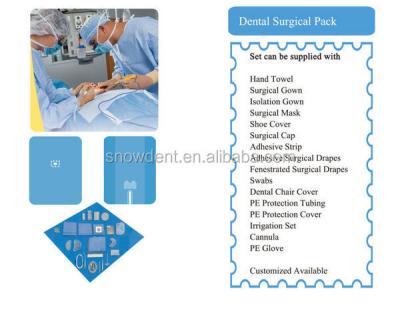 China Dental Clinics Dental Disposable Sterile Surgical Drapes Package for sale