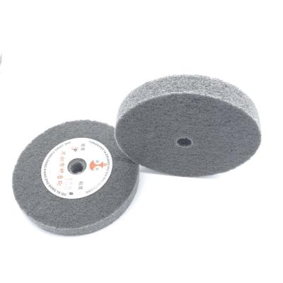 China nylon fiber & Abrasive factory high quality non woven polishing wheel with lowest price for sale