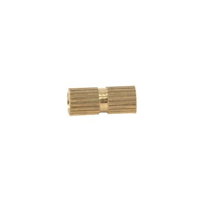 China High Quality Copper M3X8-5 Thread Cylindrical Knurled Column Nut Insert M3x8mm / 0.12