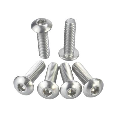 China 304 Stainless Steel Factory Direct Specifications M3x10 304 Stainless Steel Mushroom Head Hex Screws for sale