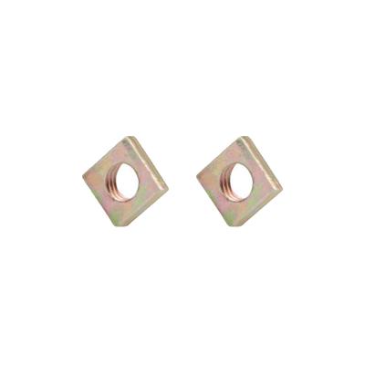 China Manufacturer M3x5.5x2 Tone Zinc Plated Square Nuts Galvanized Bronze Metal Wholesale for sale