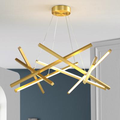 China Modern Simple Designer Nordic Modern Branch Chandelier Restaurant Metal Living Room Lamps for sale