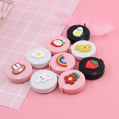 China Mini Small Cartoon Tape Measure Portable Soft 1.5m Telescopic Ruler Tape Measure for sale