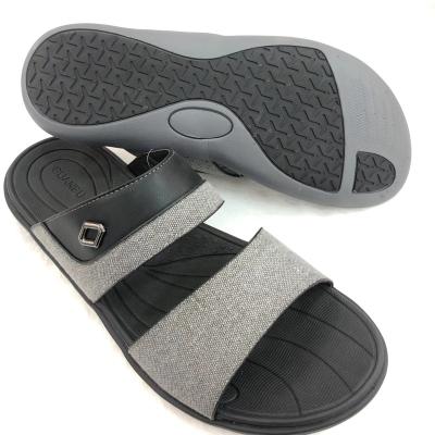 China Eva Men's Fashion Slippers Trendy Men's Summer Slipper Casual SlipperLeather Outdoor Rubber Flat Slipper Casual Slippers for sale