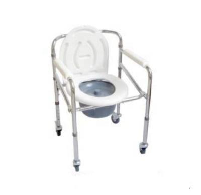 China Healthcare Physiotherapy Commode Portable Foldable Steel Chair For Hospital for sale