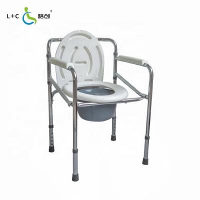 China Healthcare Physiotherapy Commode Portable Steel Chair For Patient Wholesale for sale