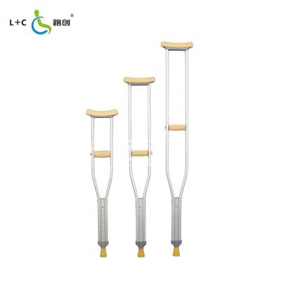 China Best Older Disabled Selling Aluminum Armpit Crutch For Disabled Walking Stick for sale