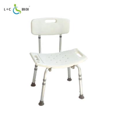 China Lightweight Hot Selling Medical Bathroom Chair Bath Seat For Disabled Shower Chair With Back for sale