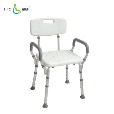 China Lightweight No-slip Lightweight Aluminum Bathroom Chair For Elderly And Disabled People Making for sale