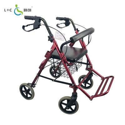 China China Lightweight Aluminum Healthcare Rehabilitation Rollator Manufacturer Adult Walker for sale