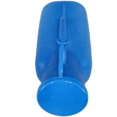 China Convenient Blue Plastic Male Urinal Bottle With Cover For Hospital Disposable for sale