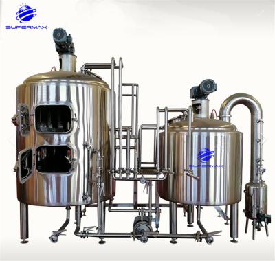 China Bar/bar/home/restaurant/hotel/commecial/commercial beer brewing plant stainless steel beer brewing kettle for 1000L brewery plant for sale