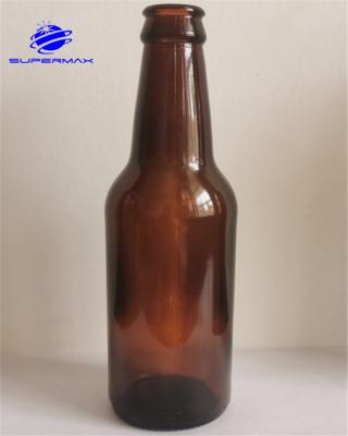 China Hot sale 330ml amber glass beer bottle for hotels for sale