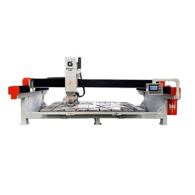 China Stone Marble Granite Quartz Sandstone 4 Axis CNC Bridge Saw Cutting Machine GQ-3220A Quartz Slab Cutting Saw Blade Team Leader Bridge Saw for sale