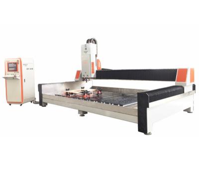 China Have Stone Cut Polishing Machine GSY-3015B Countertops CNC Machine Double Head Granite Cutting 50mm Thickness for sale