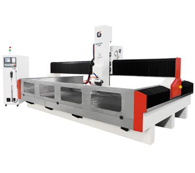 China Marble 4 Axis CNC Milling Machine Stone Carving Machine GS-2515R New Granite Movement CNC Router Free Shape Stone Cutting for sale