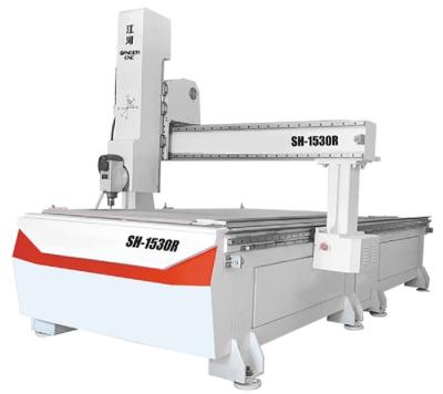 China Building Material Stores New Listing High Quality Vertical Cutting Lime Wood CNC Router 4 Axis For Processing Bar Counters à venda