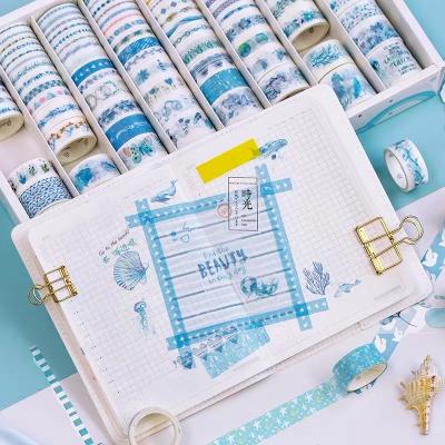 China Waterproof Custom Washi Sticker Blanking Paper Tape Set Custom Printed Paper Tape Washi for sale