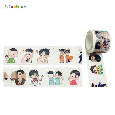 China 2021 Waterproof Various Popular Universal Cartoon Designs Custom Printed Washi Tape for sale