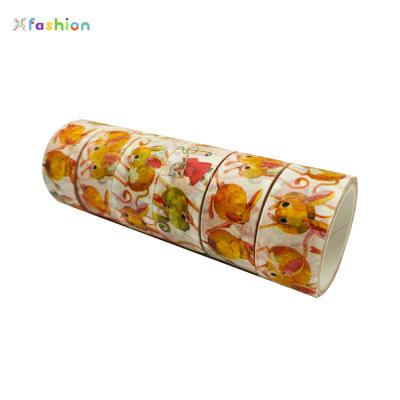 China Waterproof Washi Tape Custom Make Design Printed Paper Custom Design Washi Tape Set Washi Tape for sale