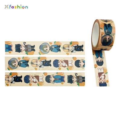 China High quality custom waterproof washi tape japanese kawaii cartoon masking love printing washi tape for sale