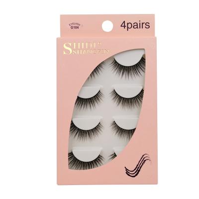 China Wholesale Natural Mink Eyelashes Hot Sale 3D False Mink Eyelashes Mink Eyelashes Handwork 100% Real for sale