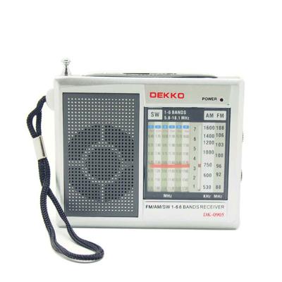 China XBM DK-0905 High Quality Switch 6 Bands Display FM Digital Portable Home Radio FM AM for sale