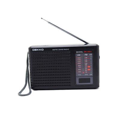 China Home supply am radio multiband fm portable battery radio built inspeaker for sale