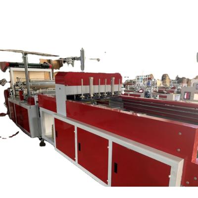 China Hotels Two Layers Four Lines Automatic Vest Bag Making Machine T Shirt Bag Making Machine for sale