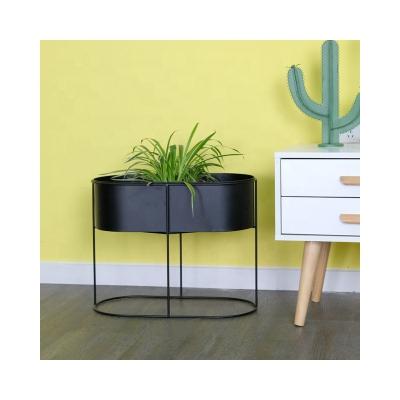 China Minimalist Raised Planter Stand For Flower Plant Outdoor Decoration Use Greenish Pot For Garden for sale