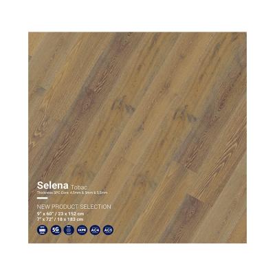 China Digital Printing 4.5/5/5.5/mm Original Wood Design High Quality Plastic Rigid SPC Beige Flooring Waterproof Eco-friendly With Click Lock for sale