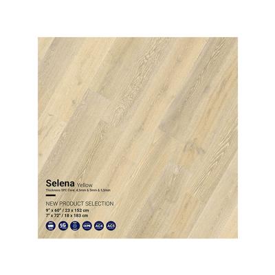 China Digital Printing Original Eco-friendly 4.5/5/5.5/mm Wood Design Waterproof Plastic Rigid Yellow SPC Flooring With Click Lock for sale