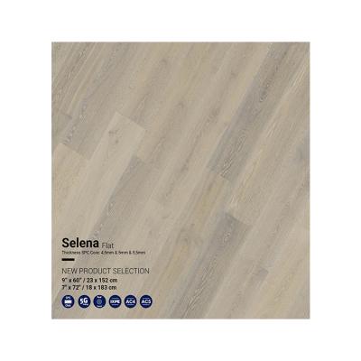 China Digital Printing 4.5/5/5.5/mm Eco-friendly Original Wooden Design Waterproof Plastic Rigid Light Beige SPC Flooring With Click Lock for sale