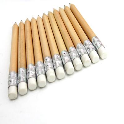 China Erasable Student Drawing Pencil Golf Pencil With Eraser Customized Logo Packing Pencil Loose Packed 3.5 Inch Pencils With Sketch Effect for sale