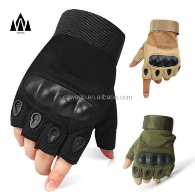 China Anti-jump Tactical Military Half-finger Fingerless Gloves for Solider Hunting GYM Parkour Fight Climbing Retraining Weightlifting for sale