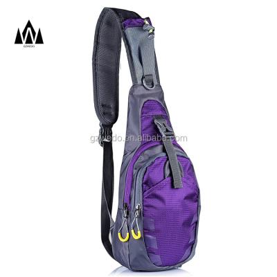 China Fashion Chest Shoulder Imbalance Gym Outdoor Fanny Backpack Ladies Men Sling Bag for Cycle and Bike Running for sale